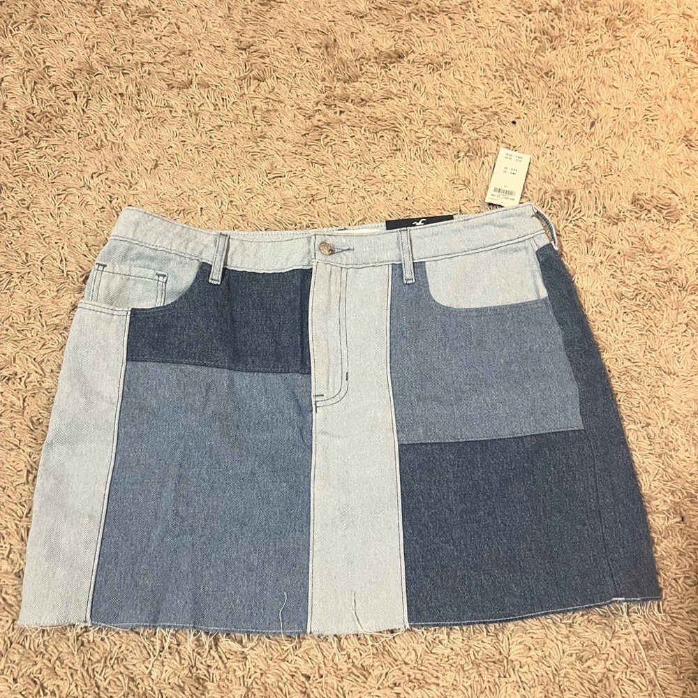 NWT Hollister High-Rise Jean Skirt